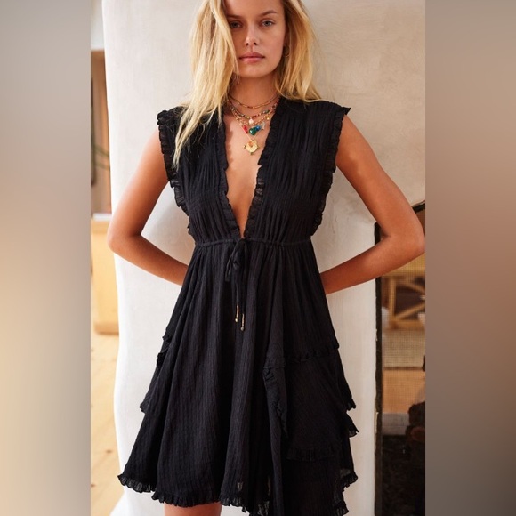 Free People Black Tunic Dress - Picture 1 of 6
